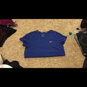 Royal blue Nike Dri-Fit shirt